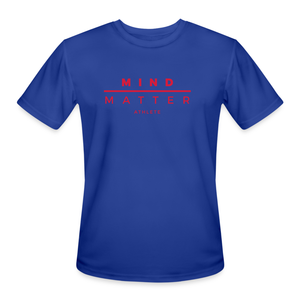 MM Athlete Red- Men’s Moisture Wicking Performance T-Shirt - royal blue