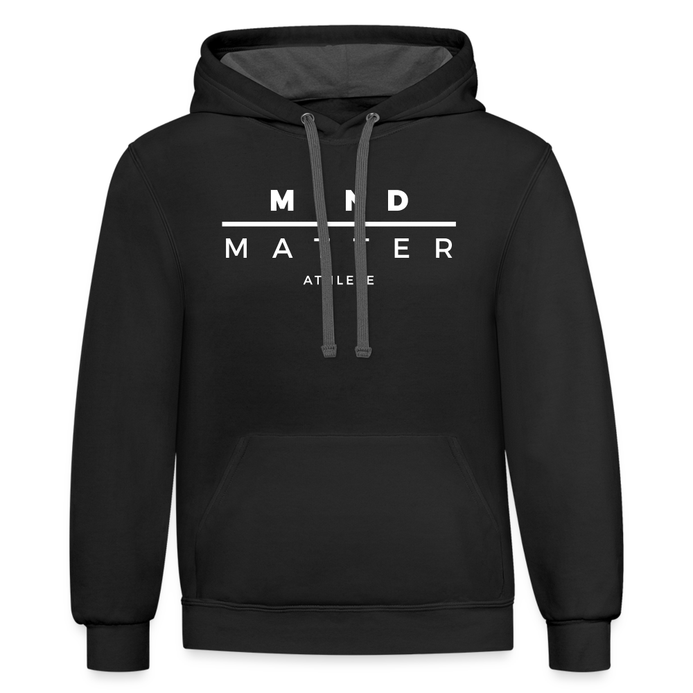 MM Athlete- Unisex Contrast Hoodie - black/asphalt