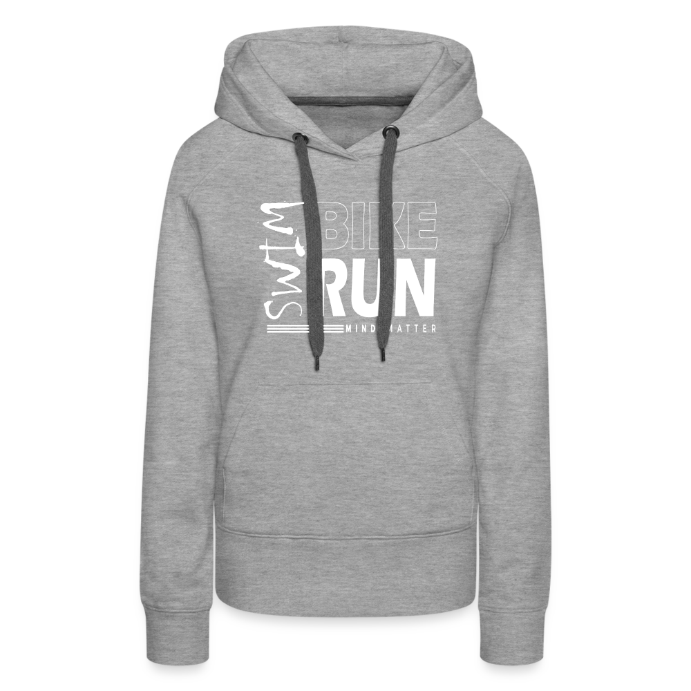 Swim-Bike-Run- Women’s Premium Hoodie - heather grey
