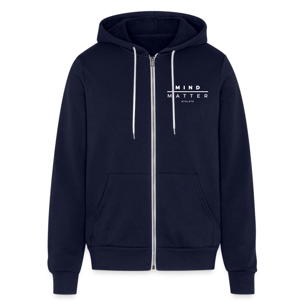 MM Athlete - Bella + Canvas Unisex Full Zip Hoodie - navy