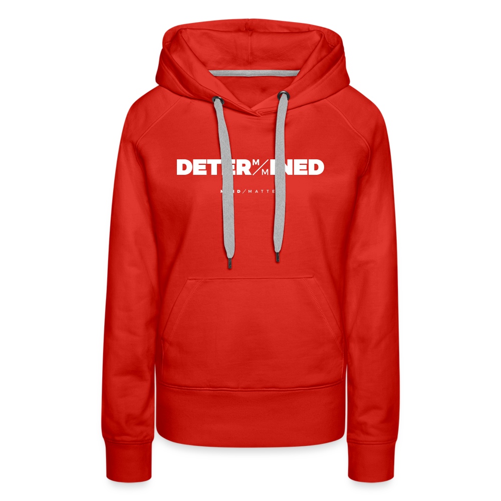 Determined- Women’s Premium Hoodie - red