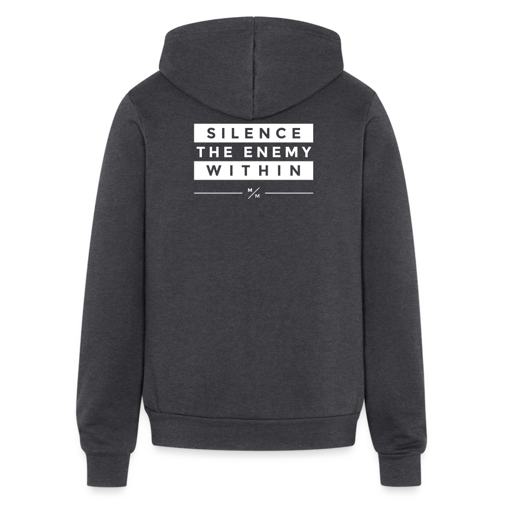MM Athlete - Bella + Canvas Unisex Full Zip Hoodie - charcoal grey