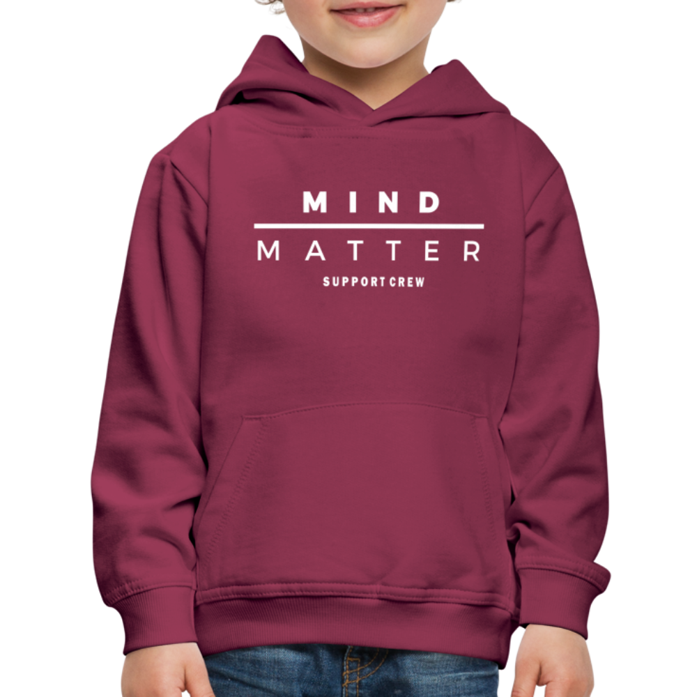 MM Support Crew- Kids‘ Premium Hoodie - burgundy