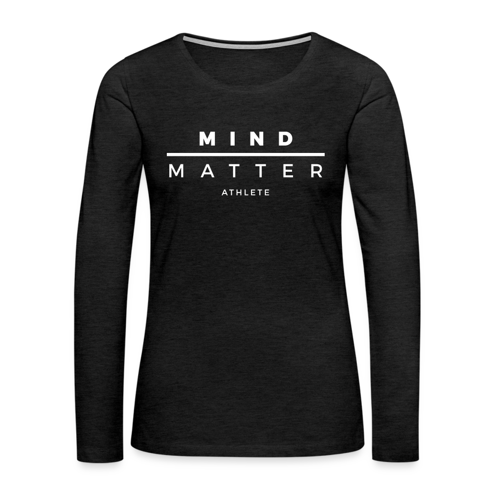 MM Athlete- Women's Premium Long Sleeve T-Shirt - charcoal grey