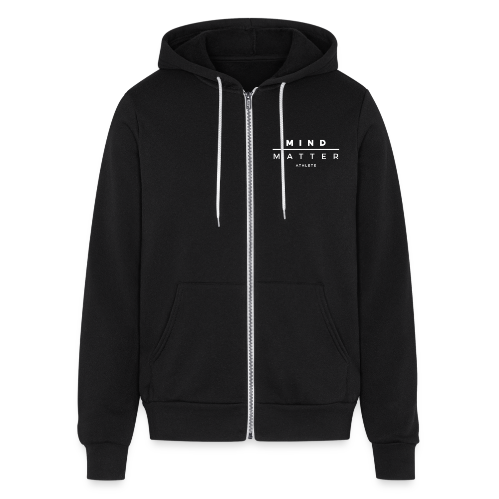 MM Athlete - Bella + Canvas Unisex Full Zip Hoodie - black