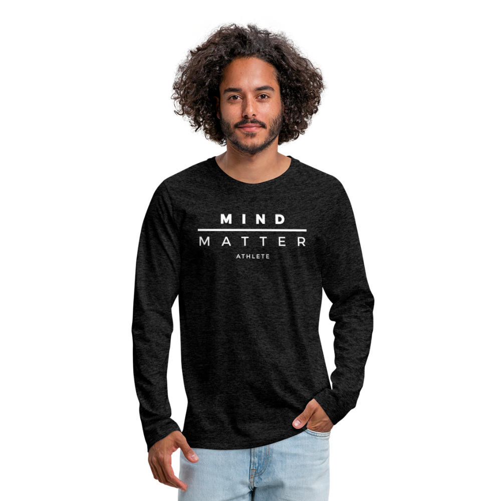 MM Athlete- Men's Premium Long Sleeve T-Shirt - charcoal grey