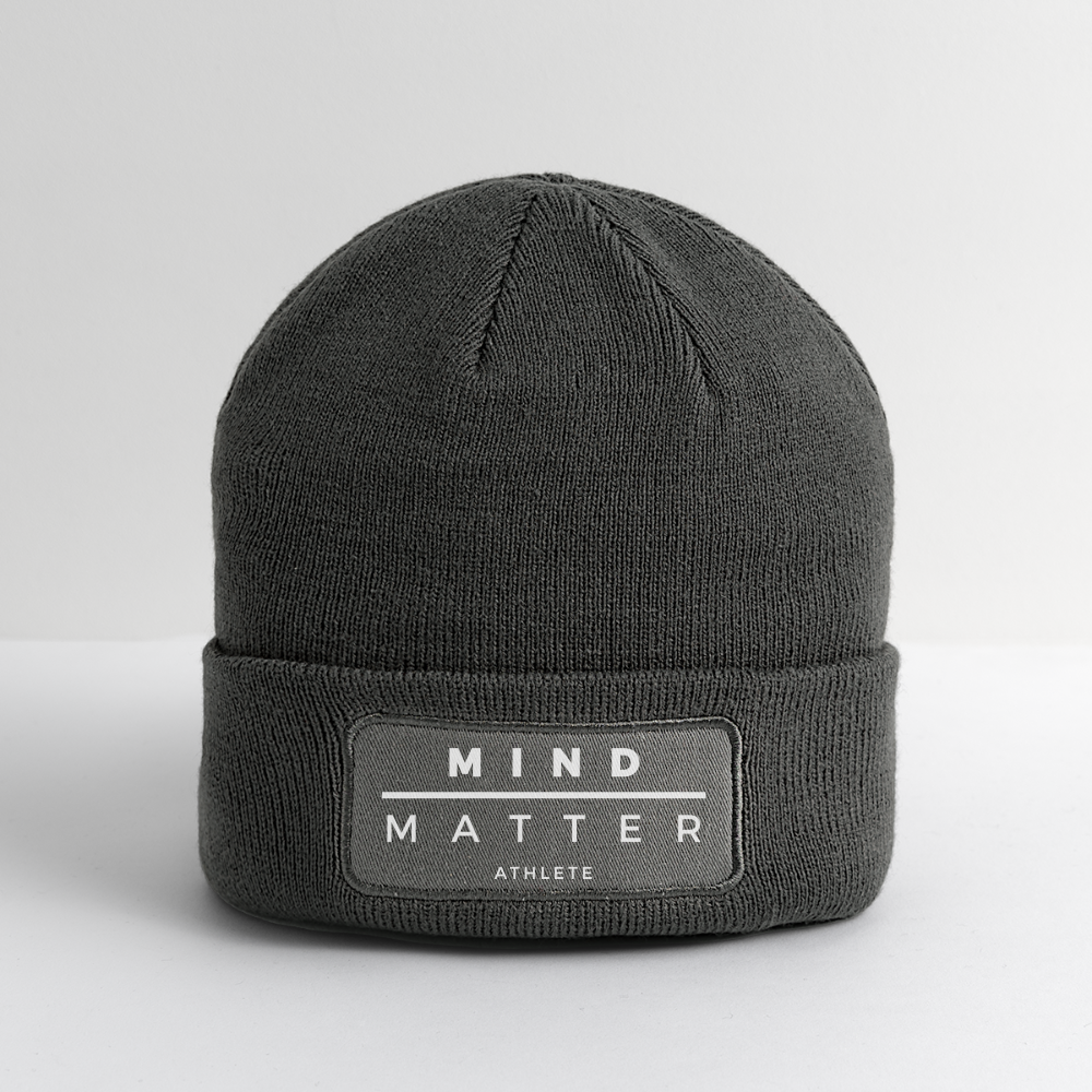 MM Athlete - Patch Beanie - charcoal grey