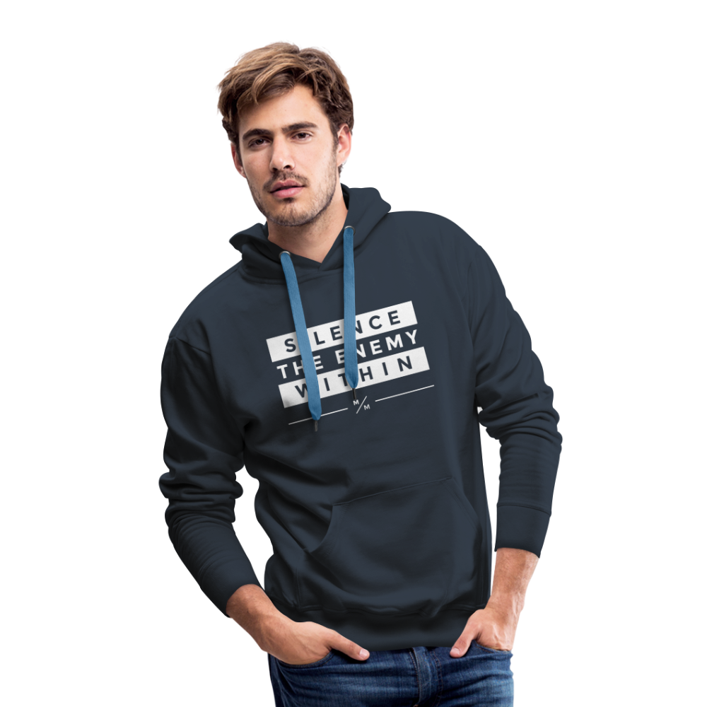 Silence the Enemy- Men’s Premium Hoodie - navy