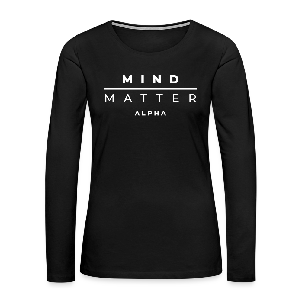 MM Alpha- Women's Premium Long Sleeve T-Shirt - black