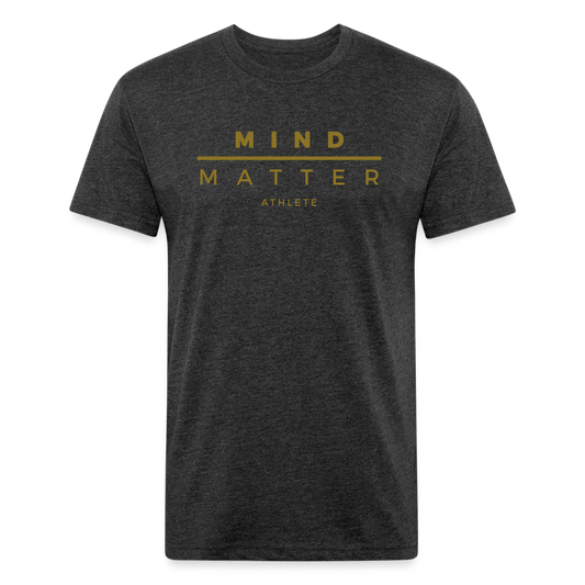 MM GOLD- UNISEX Fitted Cotton/Poly T-Shirt - heather black