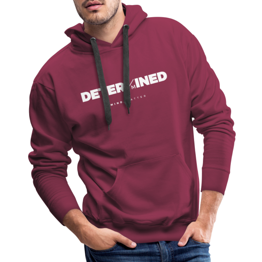 Determined- Men’s Premium Hoodie - burgundy