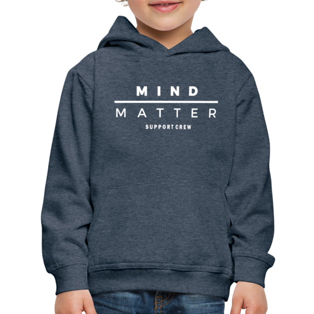 MM Support Crew- Kids‘ Premium Hoodie - heather denim