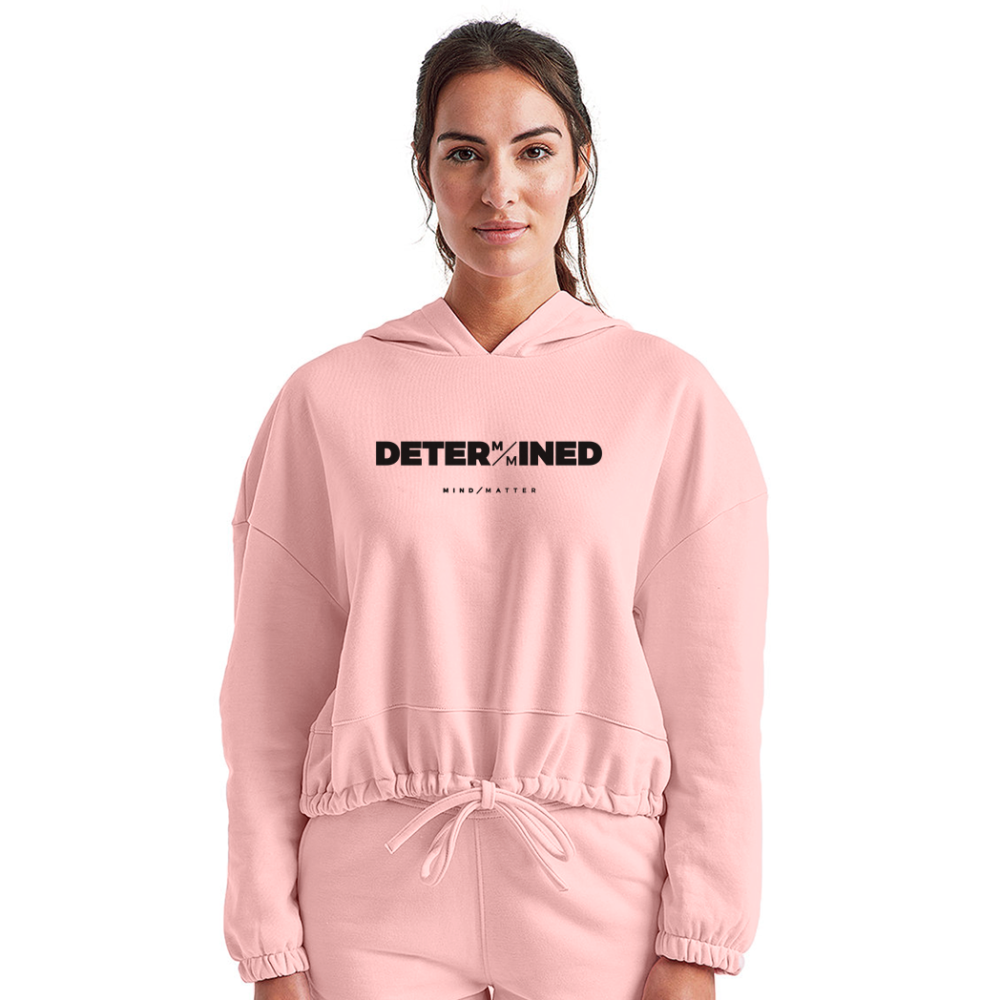 Determined - Women’s Cropped Hoodie - light pink