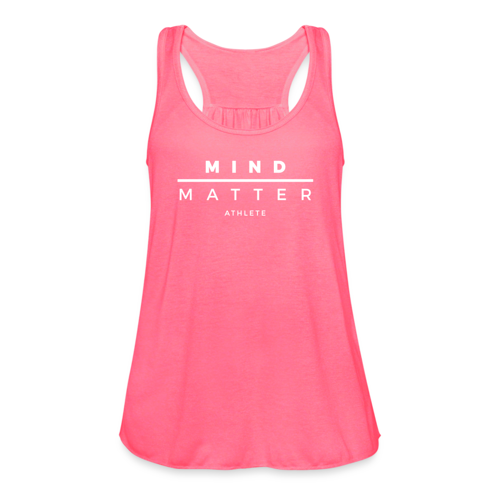 MM Athlete- Women's Flowy Tank Top - neon pink