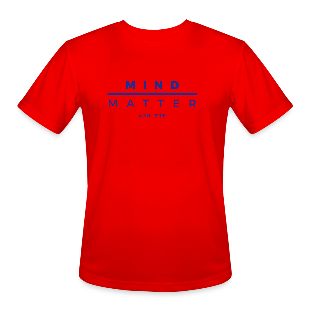 MM Athlete Blue- Men’s Moisture Wicking Performance T-Shirt - red