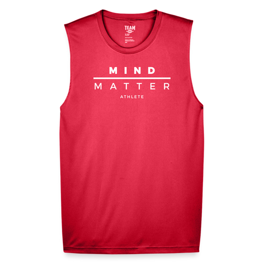 MM Athlete - Men's Zone Performance Muscle T-Shirt - red
