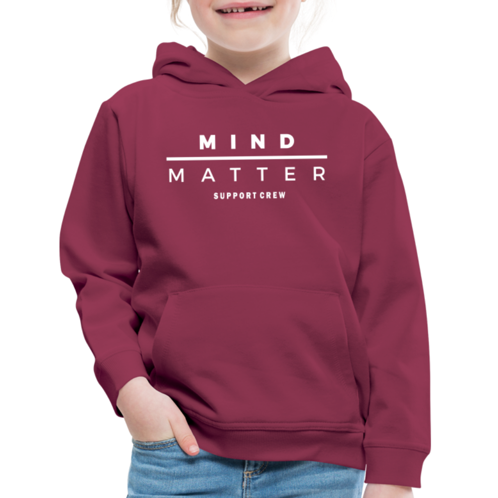 MM Support Crew- Kids‘ Premium Hoodie - burgundy