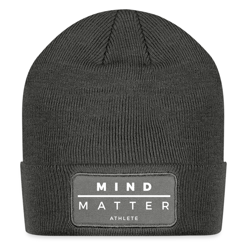MM Athlete - Patch Beanie - charcoal grey