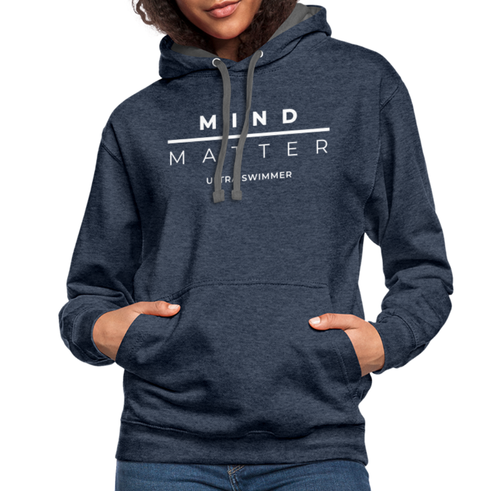 MM Ultra Swimmer - Contrast Hoodie - indigo heather/asphalt