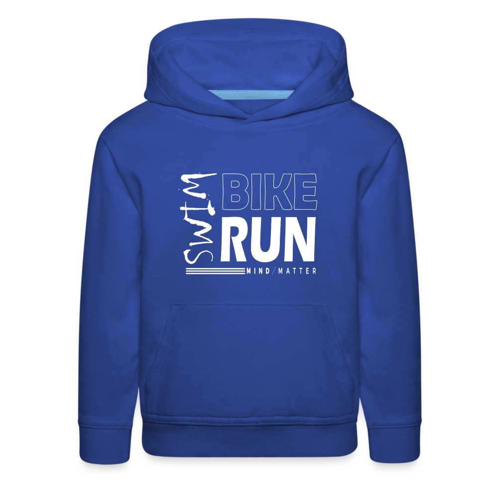 Swim-Bike-Run- Kids‘ Premium Hoodie - royal blue