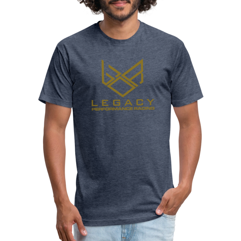 Legacy Racing Sponsors - Fitted Cotton/Poly T-Shirt by Next Level - heather navy