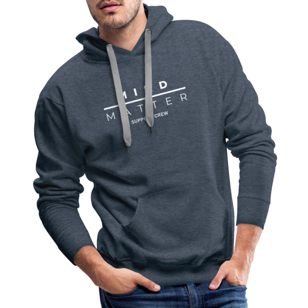 MM Support Crew - Men’s Premium Hoodie - heather denim