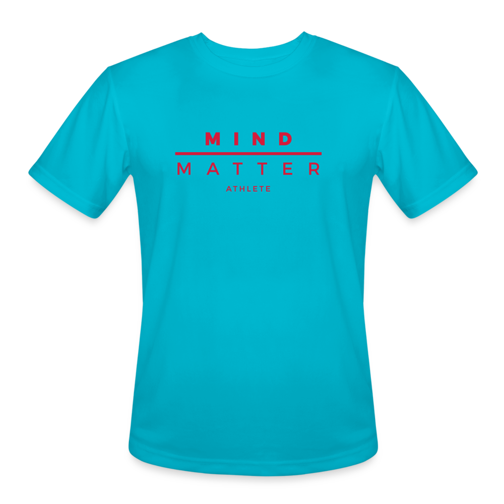 MM Athlete Red- Men’s Moisture Wicking Performance T-Shirt - turquoise