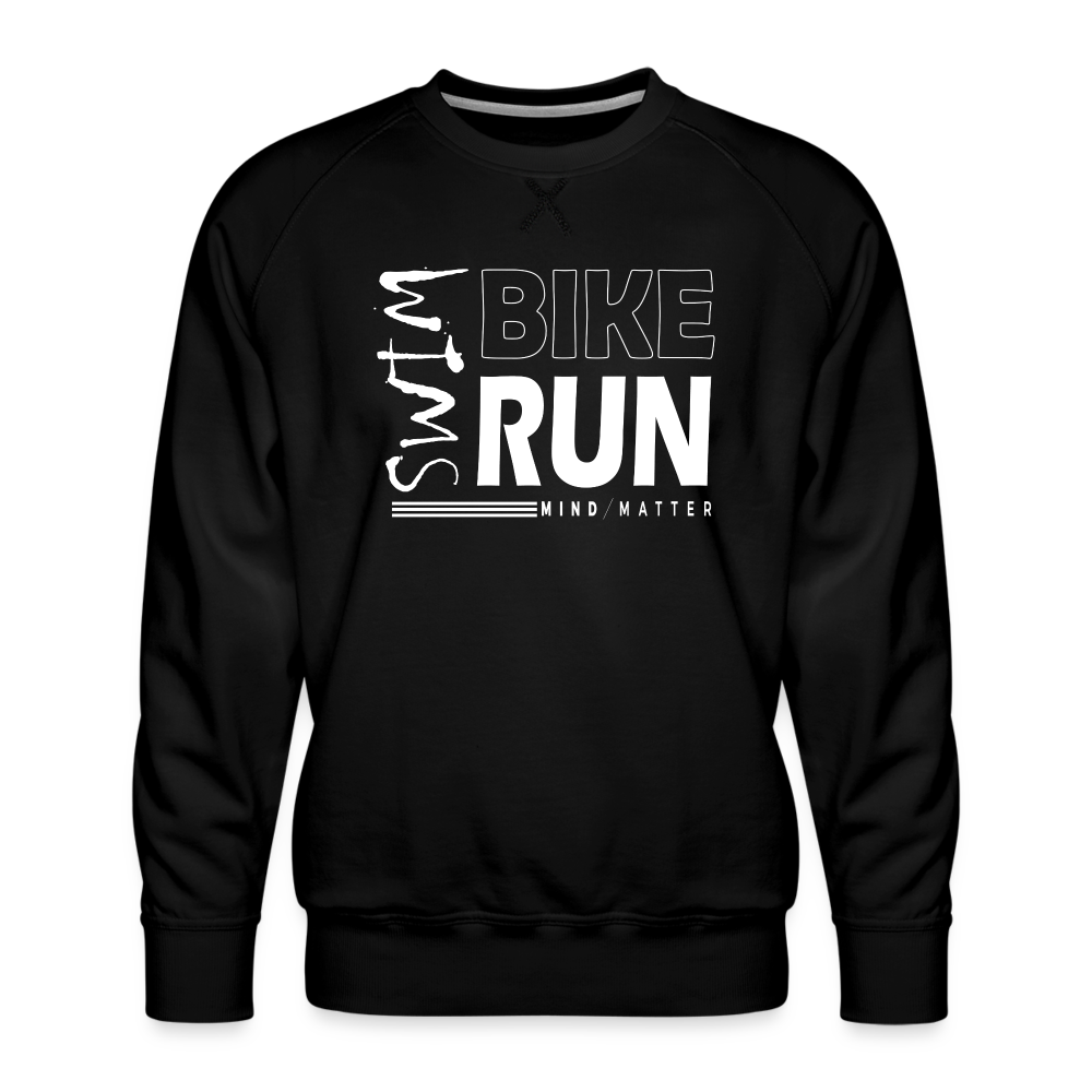 Swim-Bike-Run- Men’s Premium Sweatshirt - black