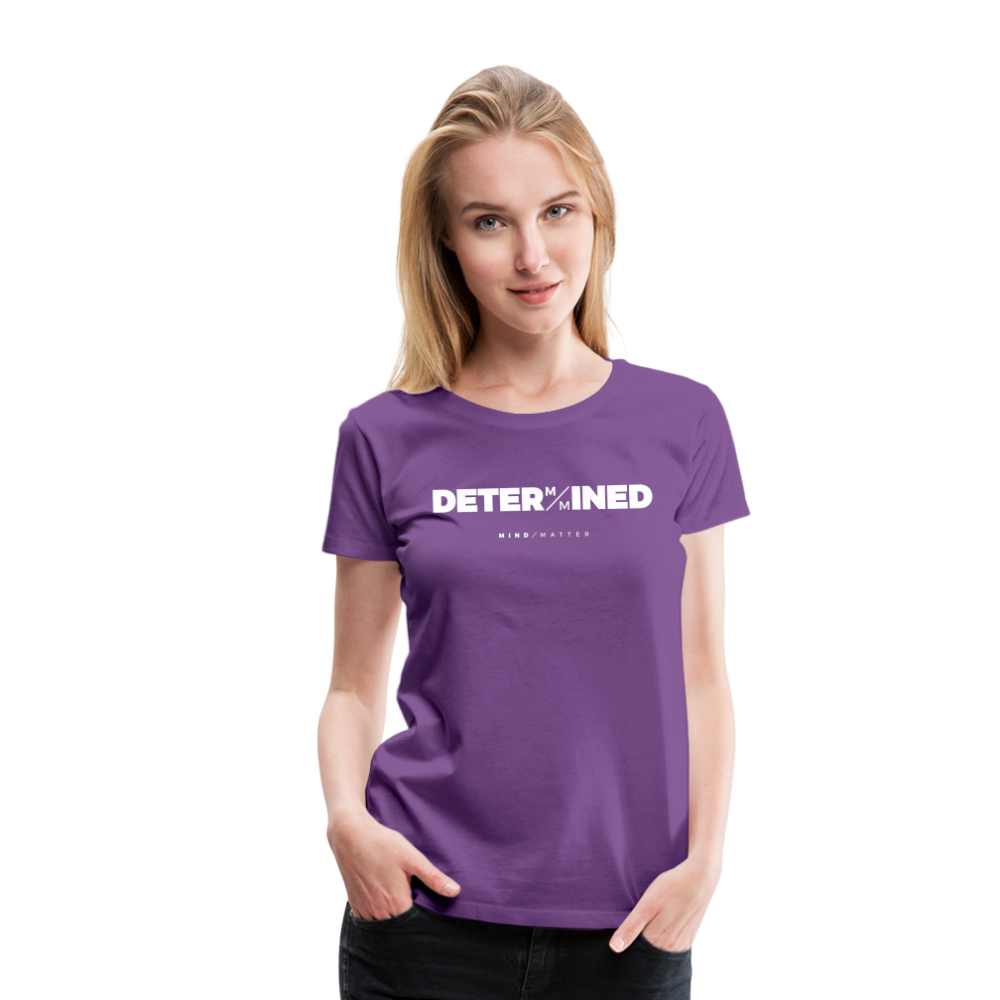 Determined- Women’s Premium T-Shirt - purple