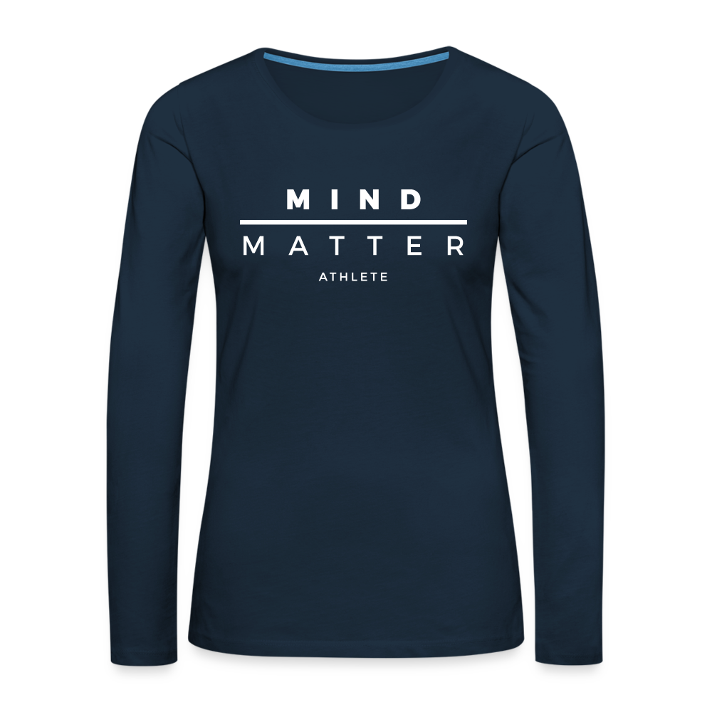 MM Athlete- Women's Premium Long Sleeve T-Shirt - deep navy