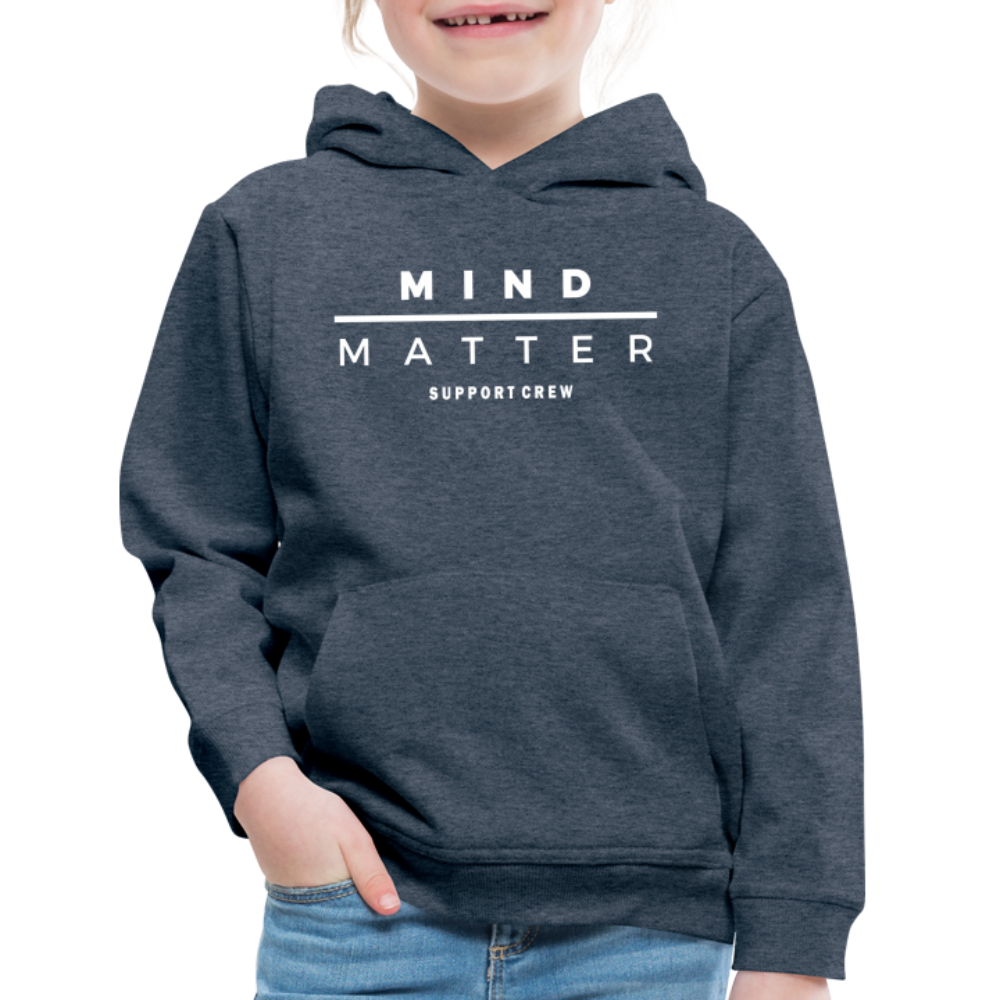MM Support Crew- Kids‘ Premium Hoodie - heather denim