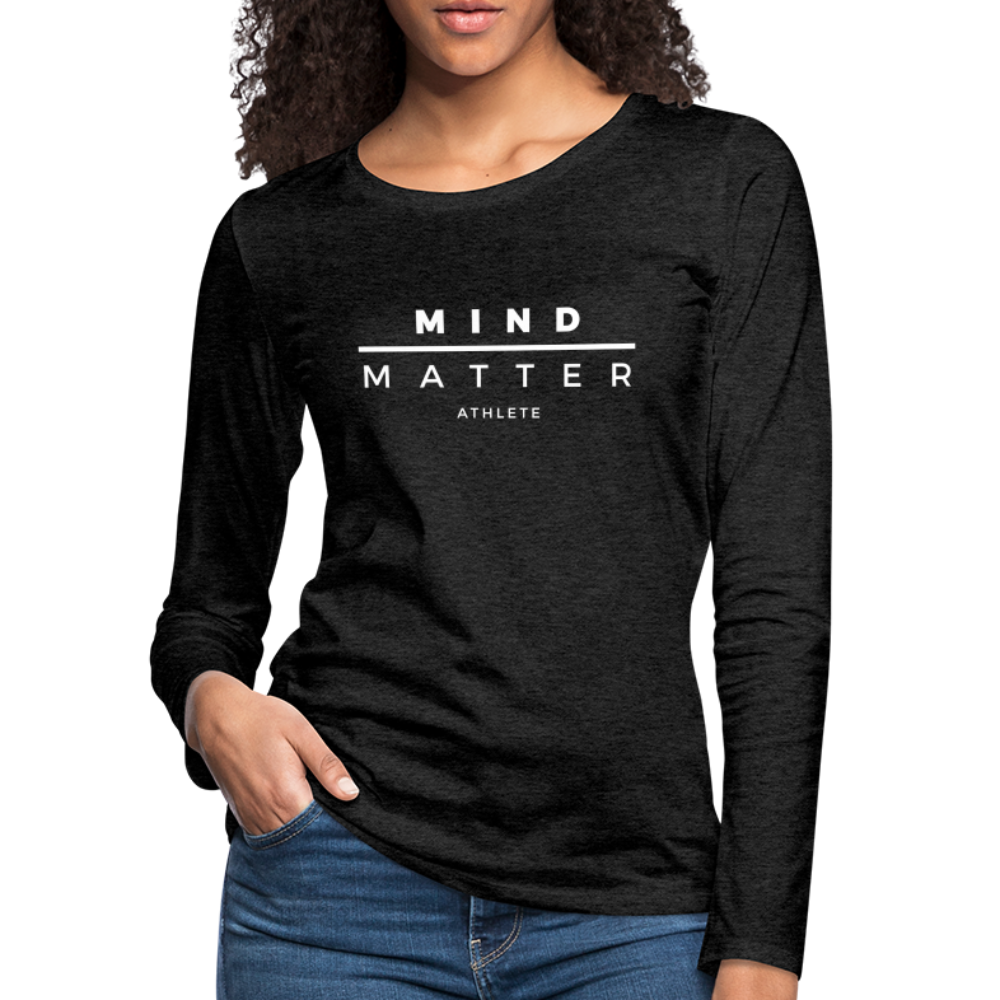 MM Athlete- Women's Premium Long Sleeve T-Shirt - charcoal grey