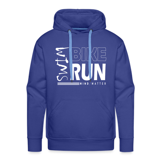 Swim-Bike-Run- Men’s Premium Hoodie - royal blue