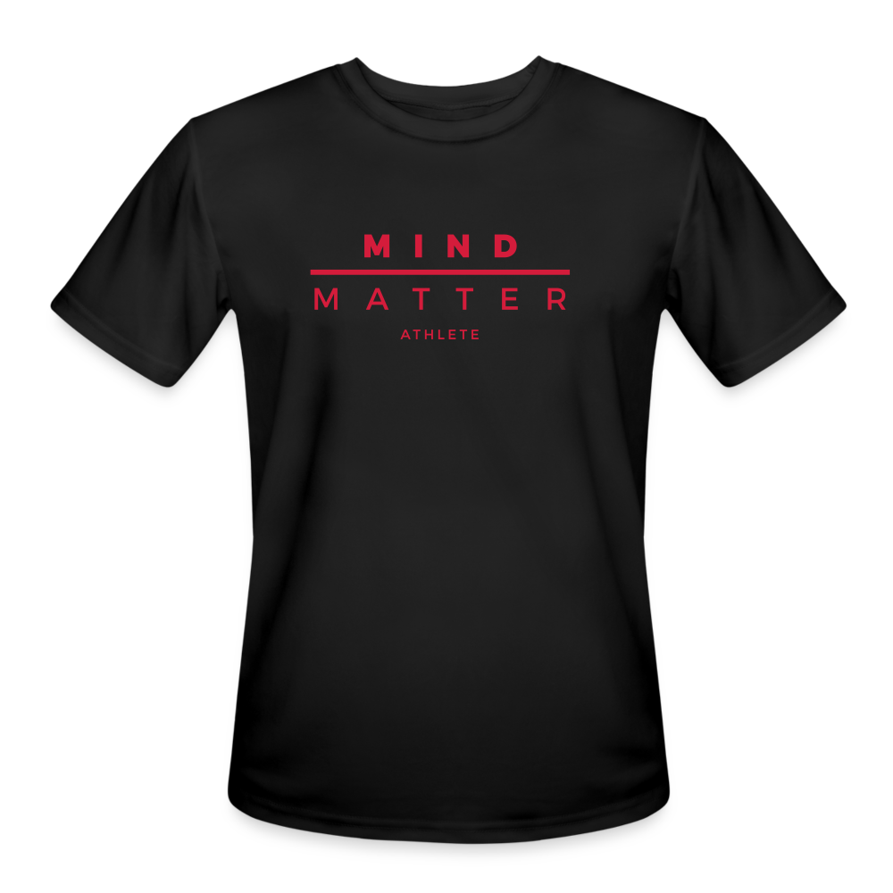 MM Athlete Red- Men’s Moisture Wicking Performance T-Shirt - black