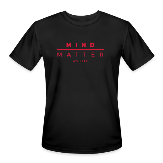 MM Athlete Red- Men’s Moisture Wicking Performance T-Shirt - black