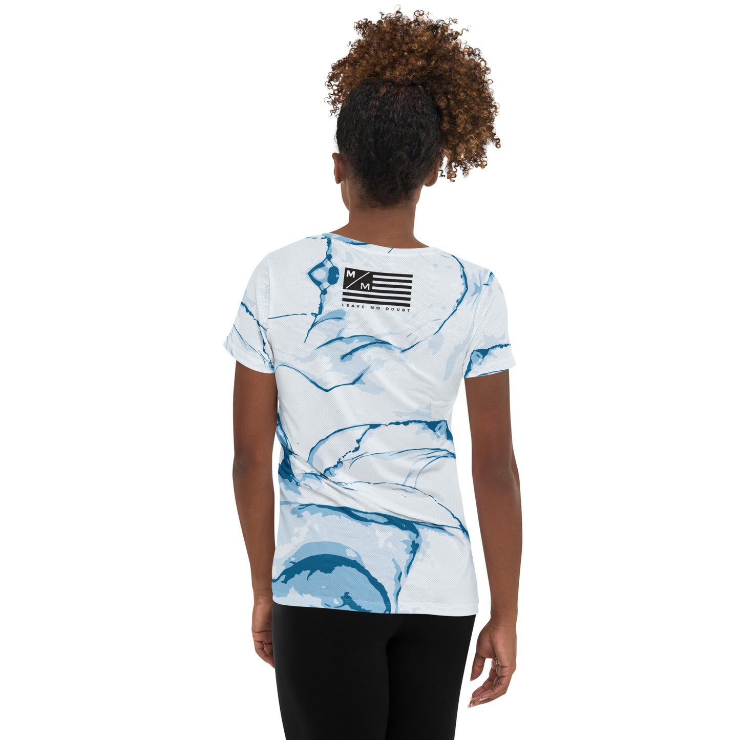 MM Marble- Women's Athletic T-shirt