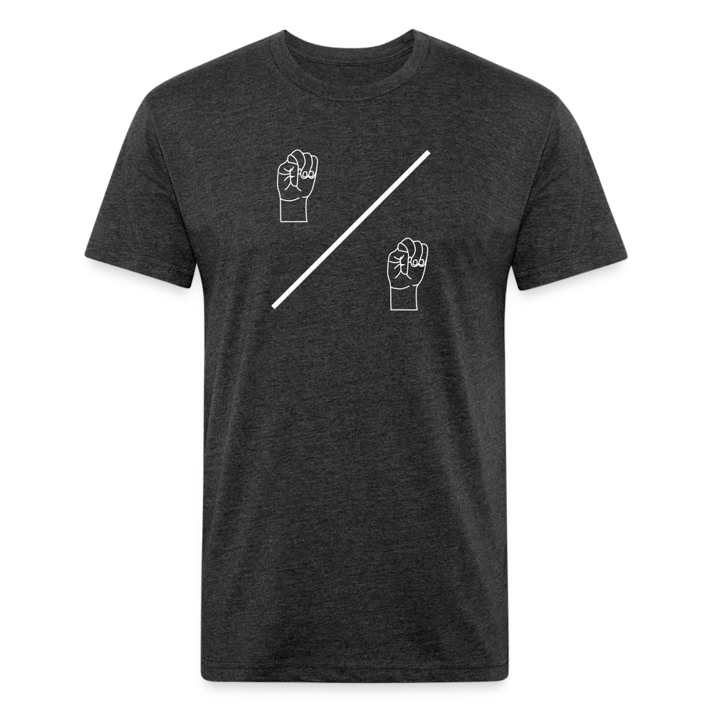 Sign M/M- Fitted Cotton/Poly T-Shirt - heather black