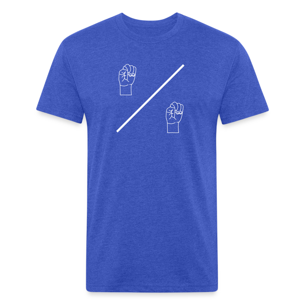 Sign M/M- Fitted Cotton/Poly T-Shirt - heather royal