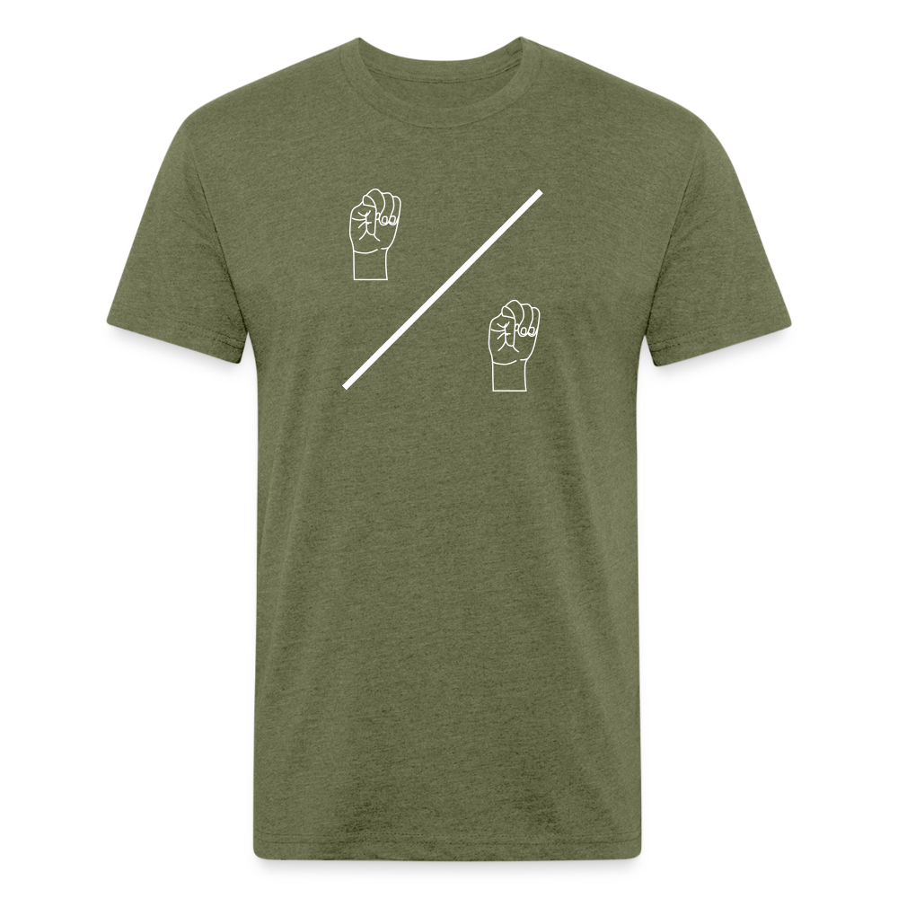 Sign M/M- Fitted Cotton/Poly T-Shirt - heather military green