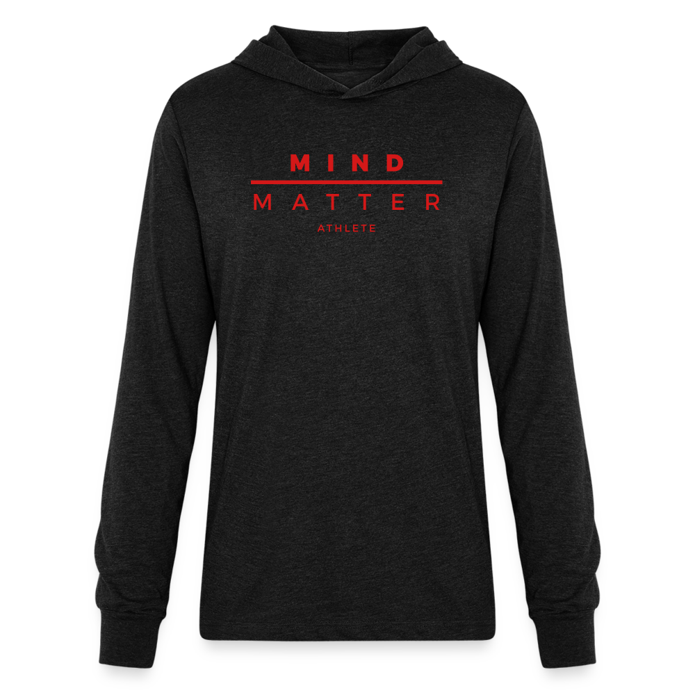 MM Athlete Red- Unisex Long Sleeve Hoodie Shirt - heather black