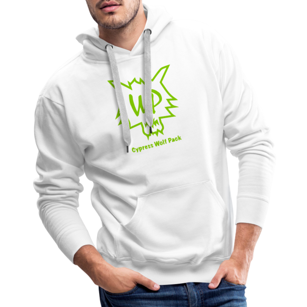 Cypress Wolf Pack Green- Men’s Premium Hoodie - white