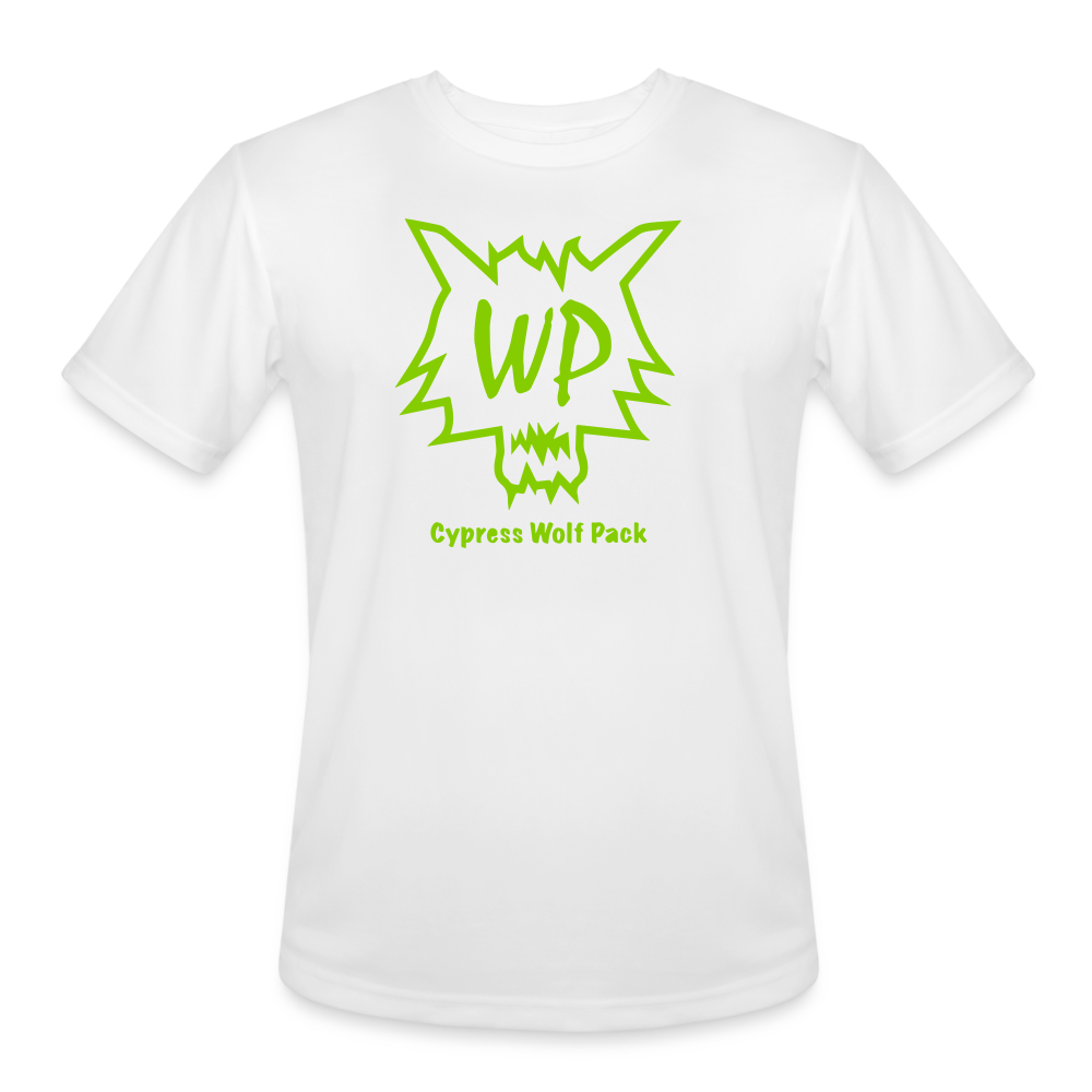 Cypress Wolf Pack Green- Men’s Moisture Wicking Performance T-Shirt - white