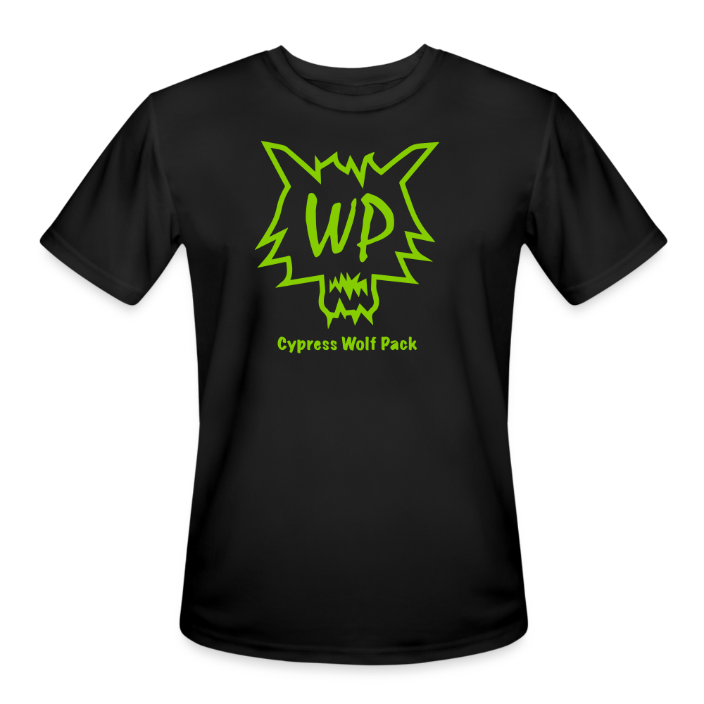 Cypress Wolf Pack Green- Men’s Moisture Wicking Performance T-Shirt - black