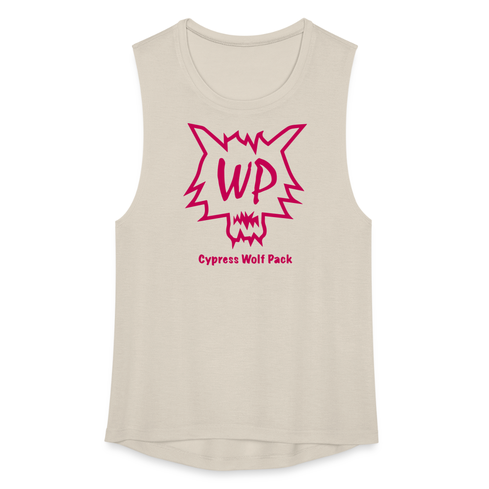Cypress Wolf Pack Pink- Women's Flowy Muscle Tank - dust