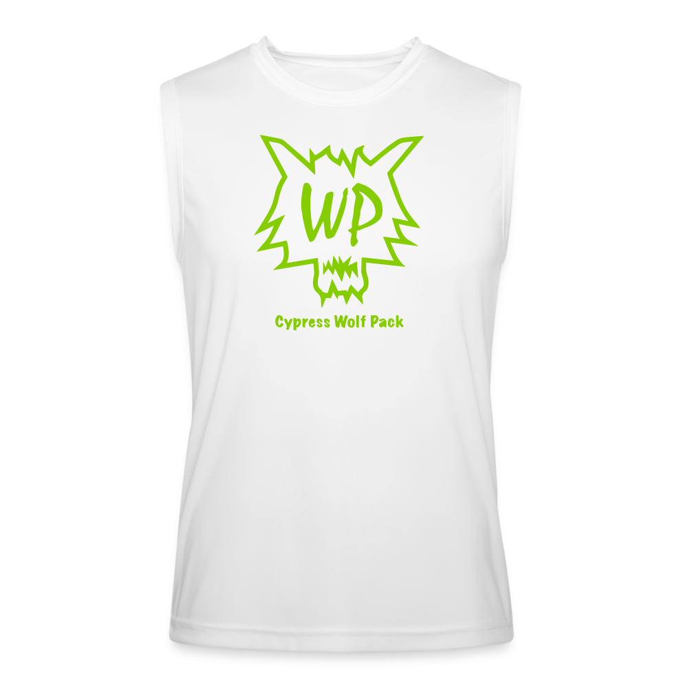 Cypress Wolf Pack Green- Men’s Performance Sleeveless Shirt - white