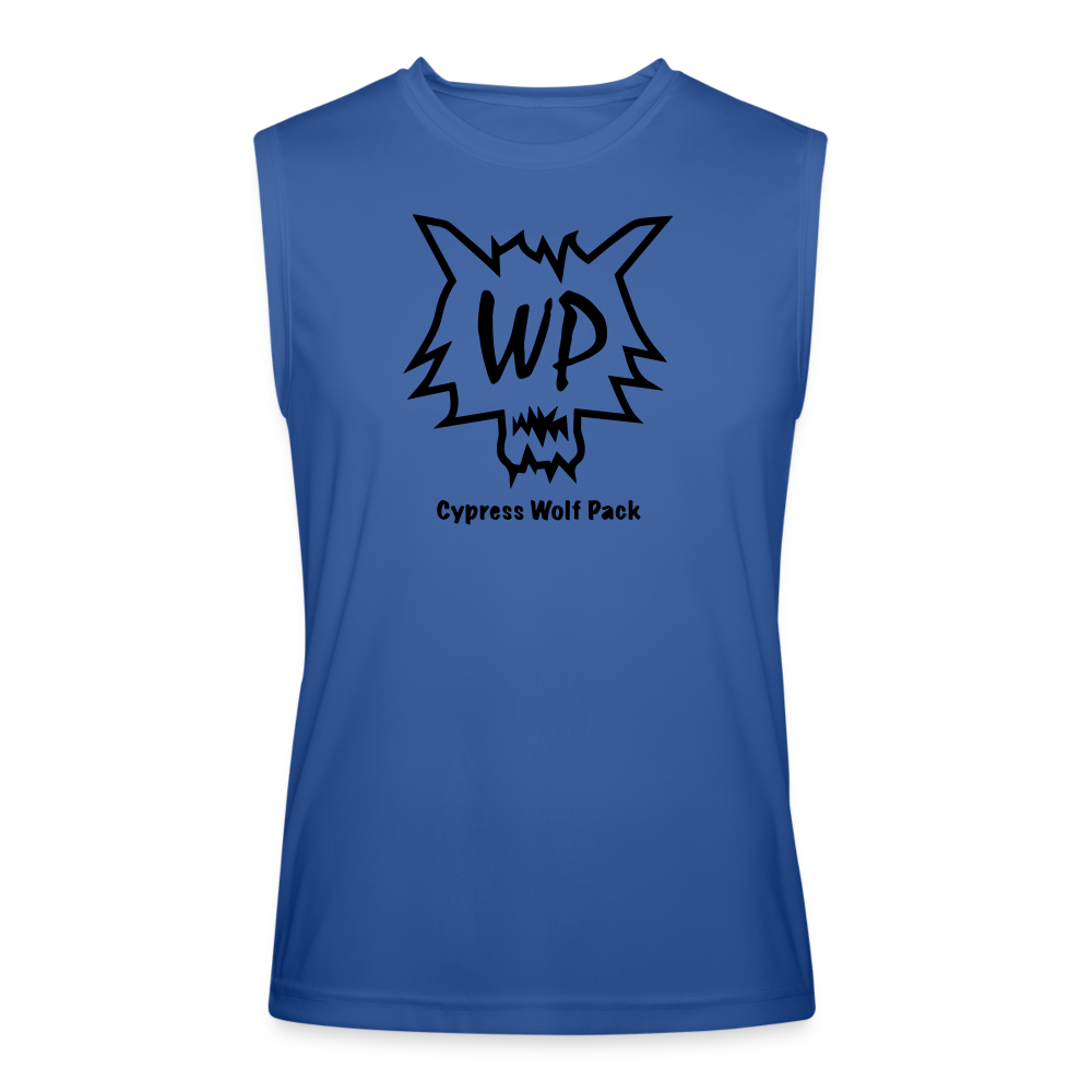Cypress Wolf Pack- Men’s Performance Sleeveless Shirt - royal blue