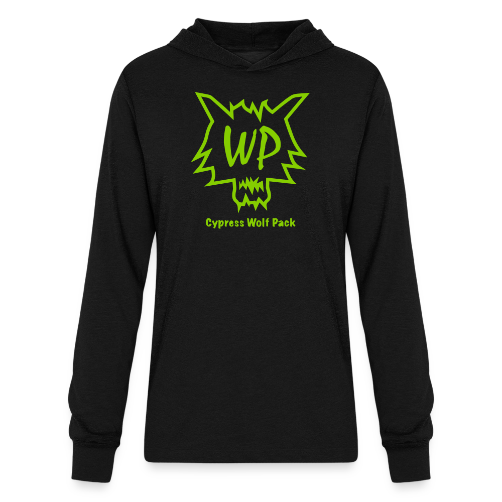 Cypress Wolf Pack Green- Unisex Long Sleeve Hoodie Shirt - black