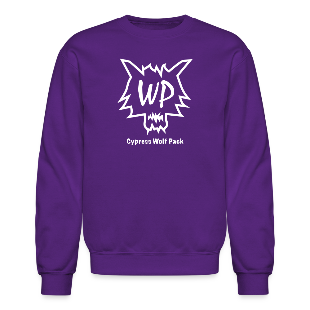 Cypress Wolf Pack- UNISEX Crewneck Sweatshirt - purple
