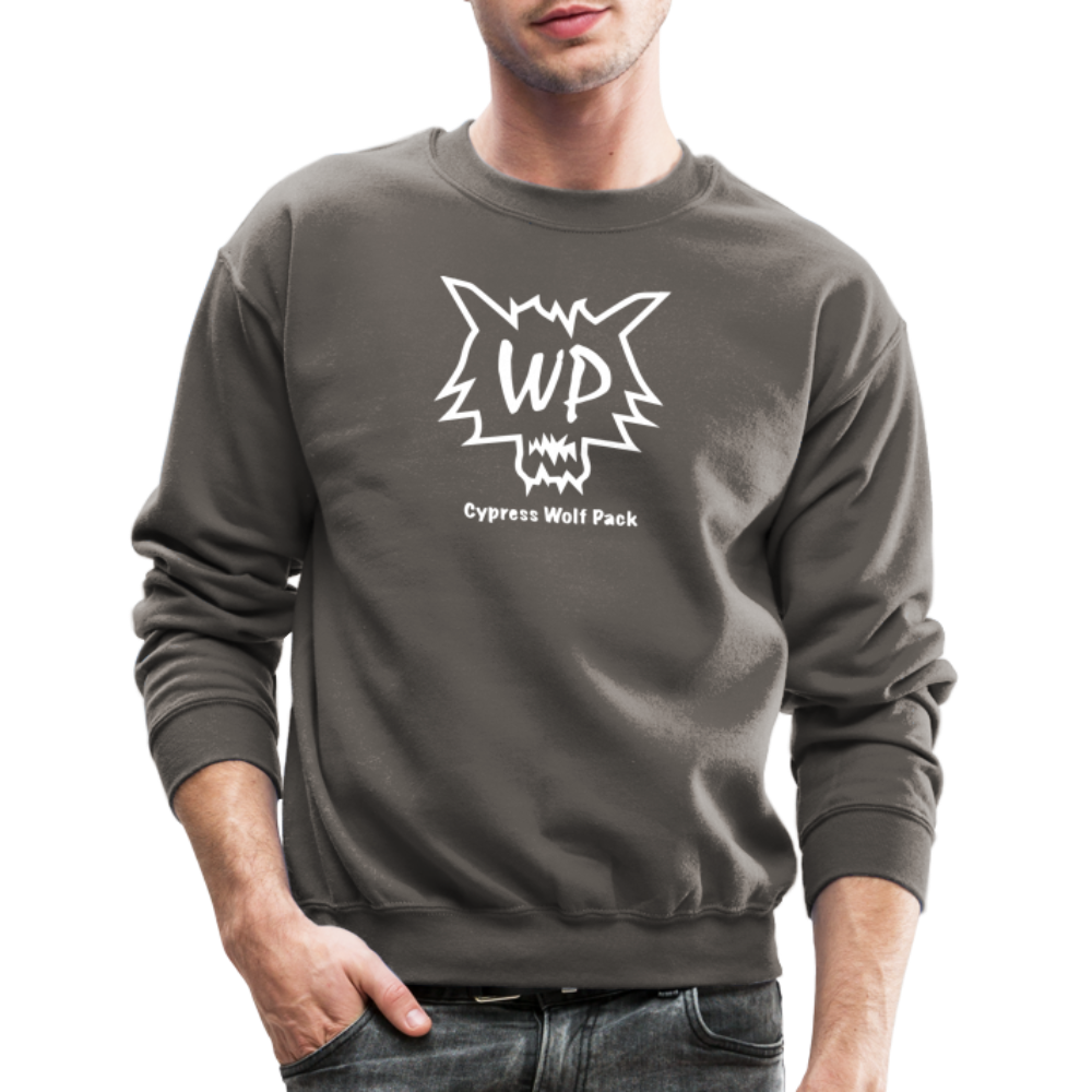 Cypress Wolf Pack- UNISEX Crewneck Sweatshirt - asphalt gray