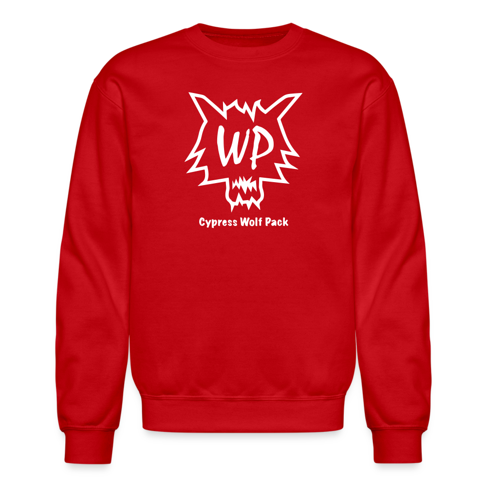 Cypress Wolf Pack- UNISEX Crewneck Sweatshirt - red